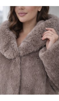 Гейла шуба бежевая