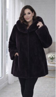 Гейла шуба баклажановая