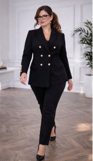 Анлин брючный костюм черный в наличии