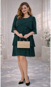 Мадлен платье изумрудное