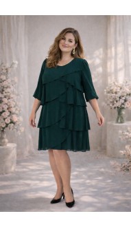 Мадлен платье изумрудное