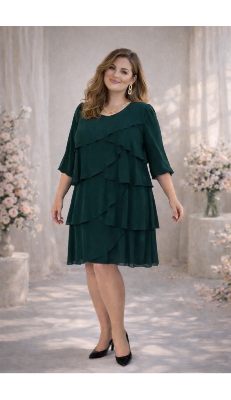 Мадлен платье изумрудное