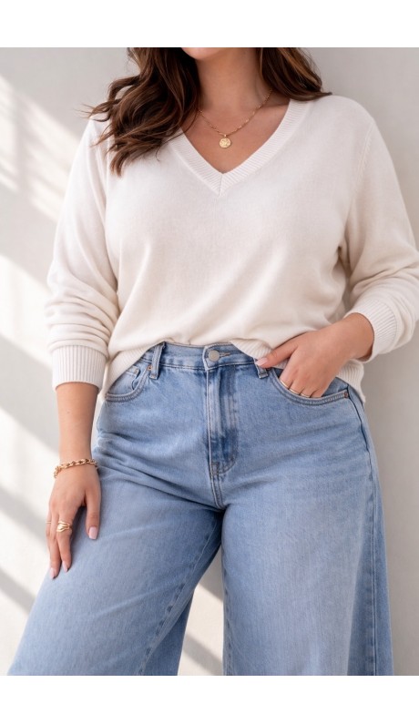 Делла джемпер белый