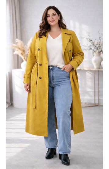Минвес тренч горчичный