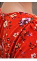 Джанел платье алое с цветочным принтом