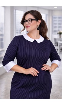 Афела платье темно-синее в полоску в наличии