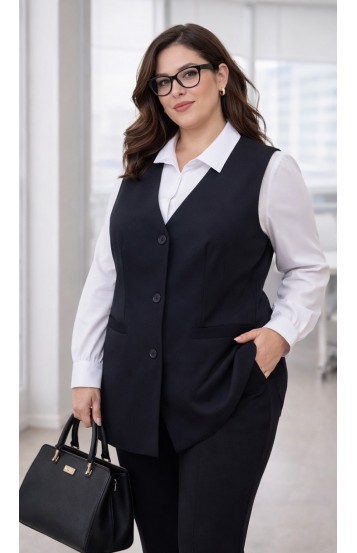 Келлис жилетка темно-синяя