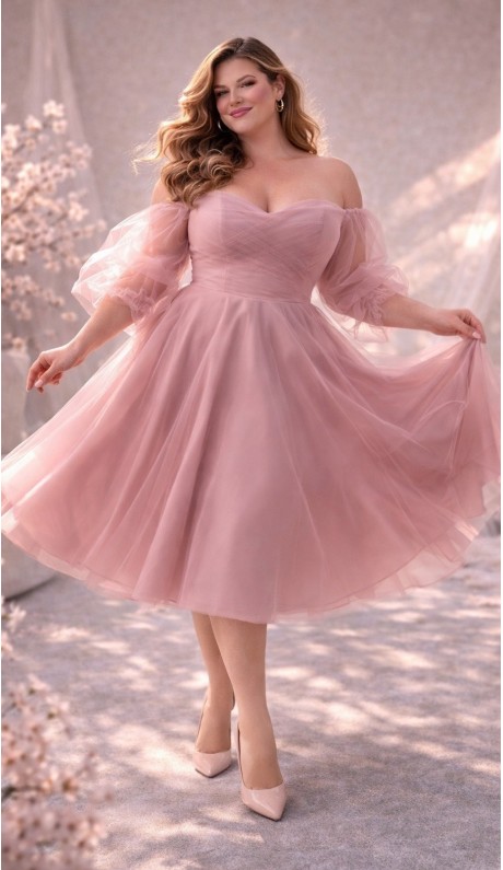 Ярони платье midi пудра в наличии