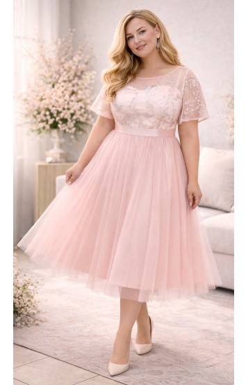 Катрин платье пудра в наличии