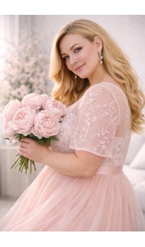 Катрин платье пудра в наличии