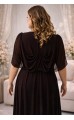 Трина 02 платье в пол шоколадное