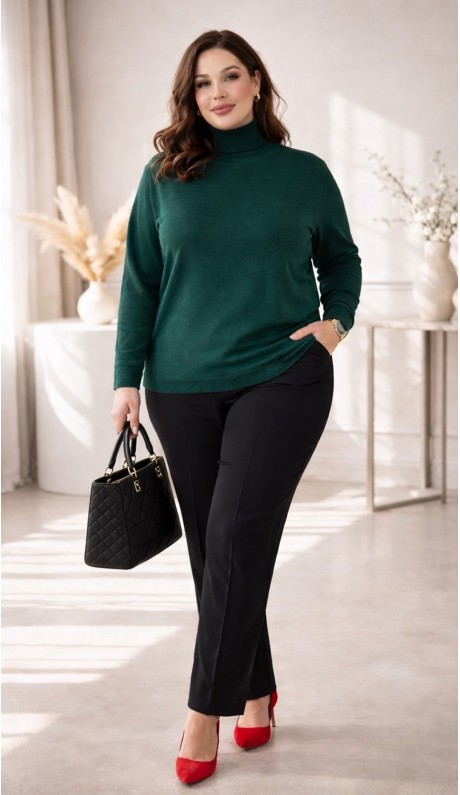 Лаерта водолазка изумрудная