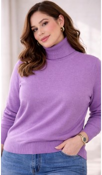 Лаерта водолазка сиреневая