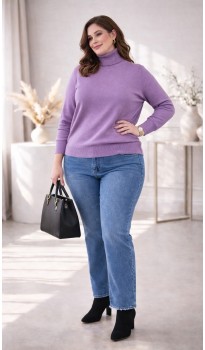 Лаерта водолазка сиреневая