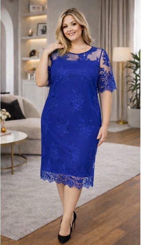 Саера платье электрик