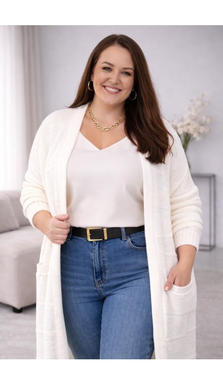 Мейси кардиган белый