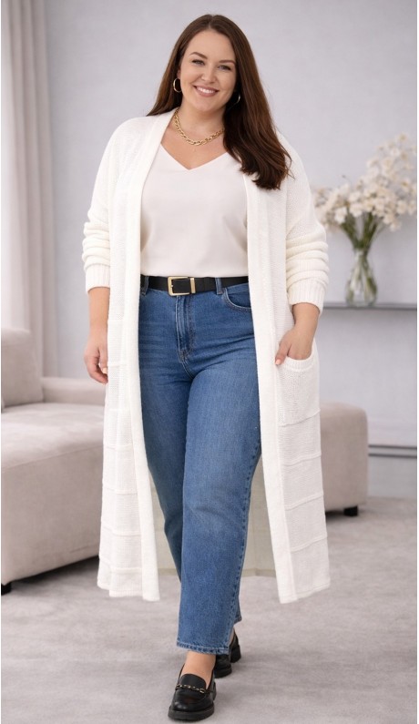 Мейси кардиган белый