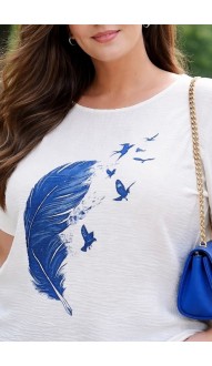 Налия брючный костюм голубой