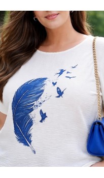 Налия брючный костюм голубой