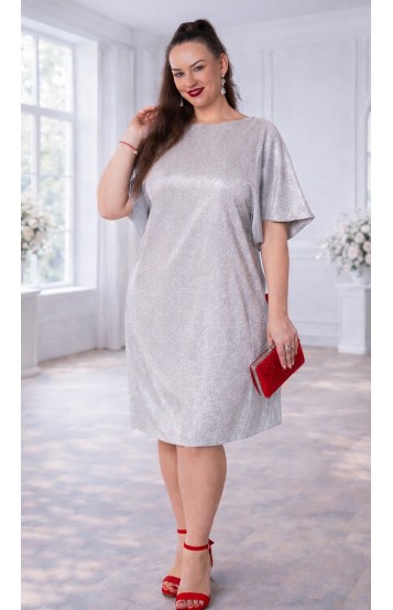 Влада платье серебристое
