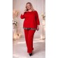 Виталина брючный костюм красный