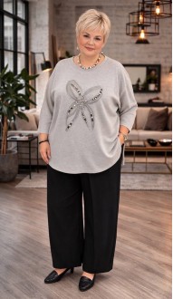 Далиа кофта серая