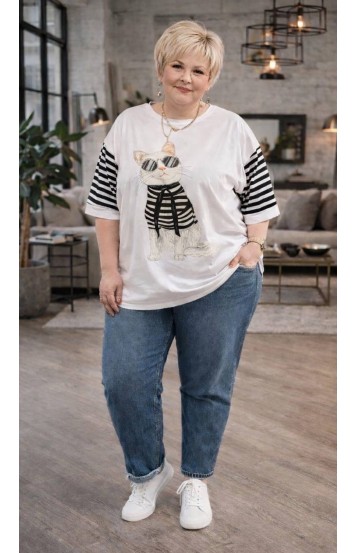 Росси лонгслив белый