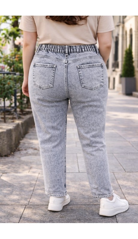 Нойли джинсы серые