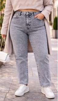 Нойли джинсы серые
