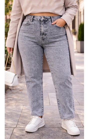 Нойли джинсы серые