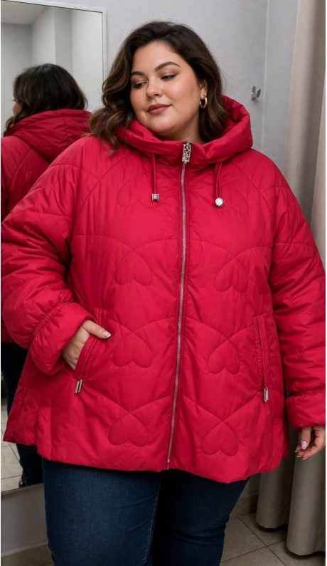 Адиат куртка красная