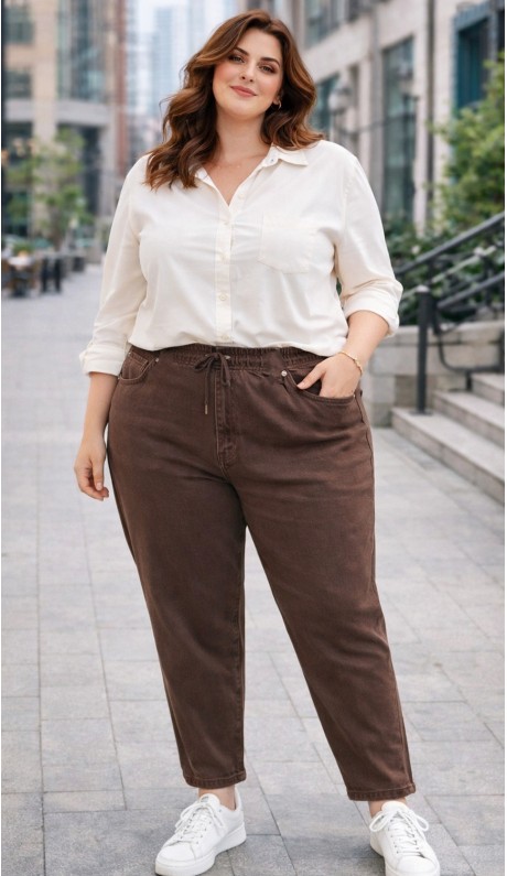 Ивеус джинсы шоколадные