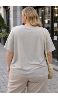 Лайви футболка бежевая