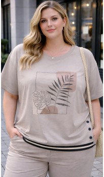 Лайви футболка бежевая