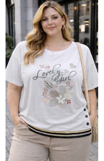 Лесли футболка белая