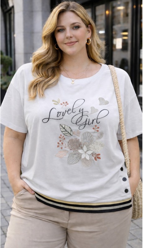 Лесли футболка белая