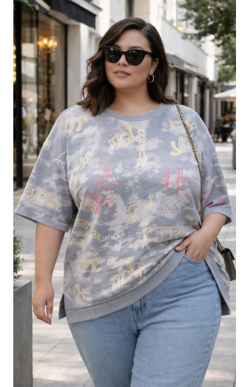 Ренви футболка серая