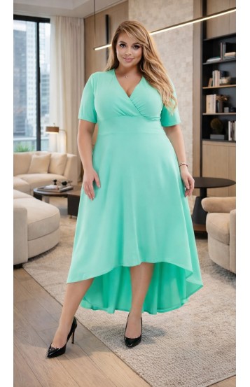 Амарет платье в пол мятное