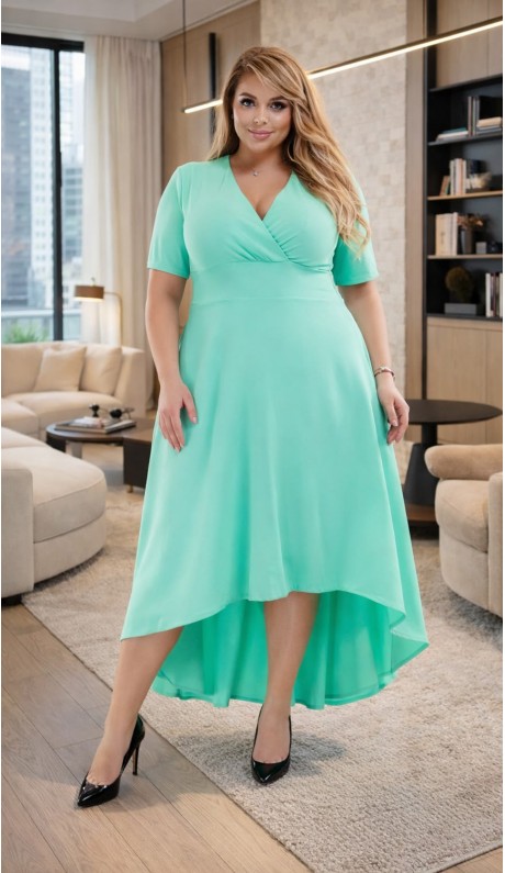 Амарет платье в пол мятное