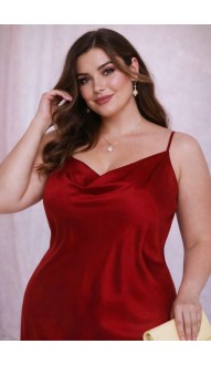 Марина платье-комбинация винное