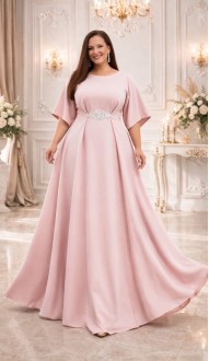 Элария платье в пол светлая пенка