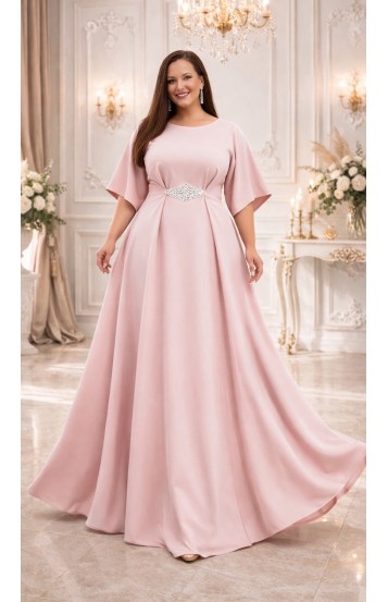 Элария платье в пол светлая пенка