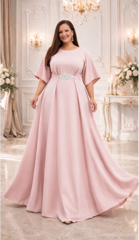 Элария платье в пол светлая пенка в наличии