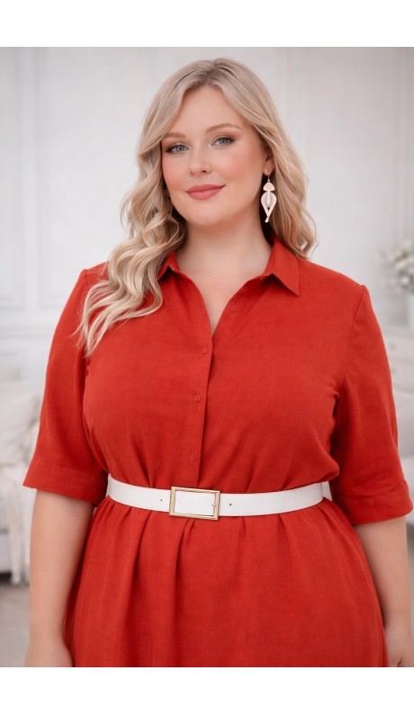 Кэрил платье терракотовое в наличии