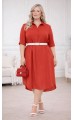 Кэрил платье терракотовое