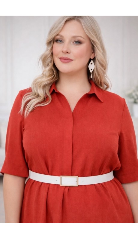 Кэрил платье терракотовое в наличии