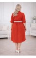 Кэрил платье терракотовое