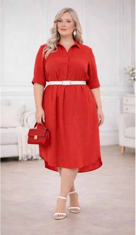 Кэрил платье терракотовое в наличии