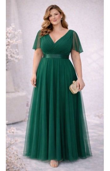 Лолерай платье в пол темно-зеленое