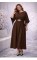 Элария midi платье шоколадное